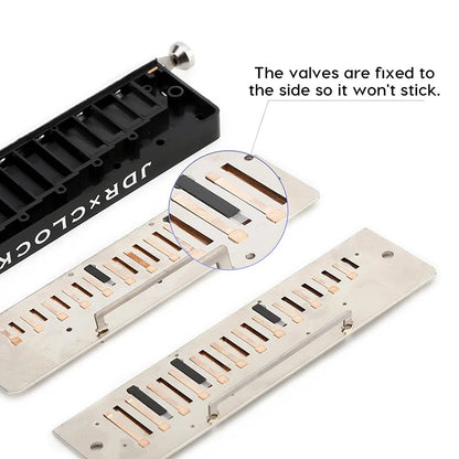 12-Hole Chromatic Harmonica C Key 48-Tone Mouth Organ