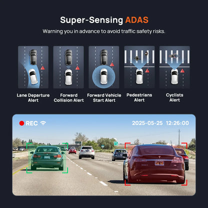 4K Car Dash Cam WiFi 6 64GB