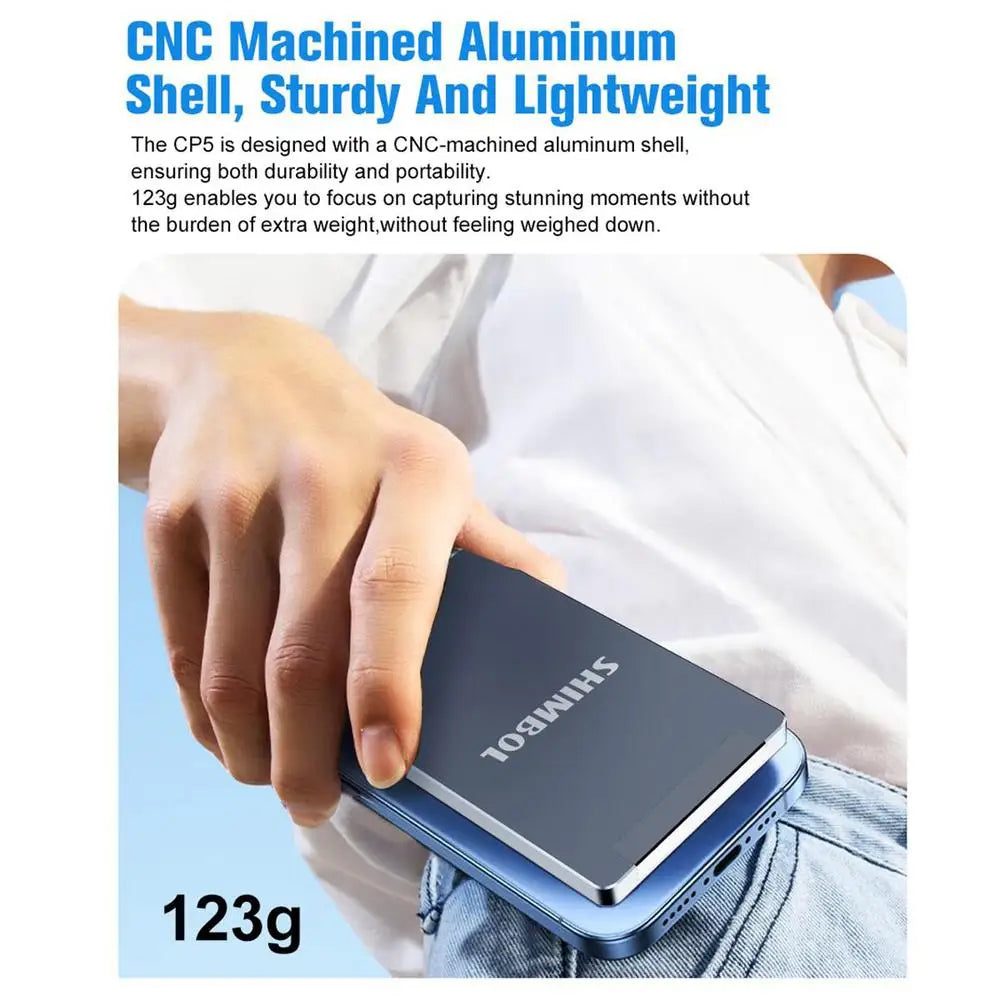 Vlog and Selfie Monitor with Blue Silicone Cover