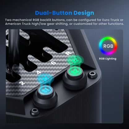 Dual-Mode Racing Shifter H-Type Sequential 6+R 7+R