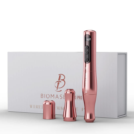 Wireless Rotary Tattoo Machine Pen 2400mAh Fast Charge Rose Gold