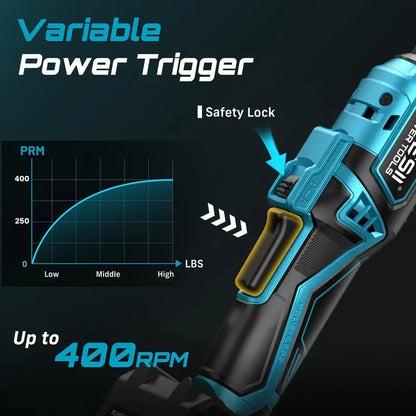 Rechargeable 3/8" Electric Wrench for Car Repairs