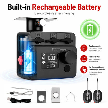 Wireless Bluetooth BBQ Meat Thermometer with Temperature Probe