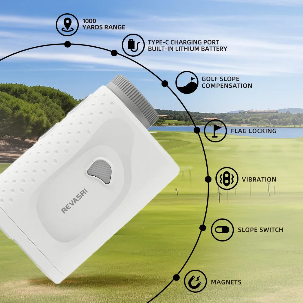Golf Rangefinder 1000m with Slope Switch 6X Magnification