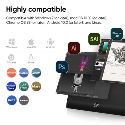 XL Digital Graphics Tablet with Bluetooth Stylus