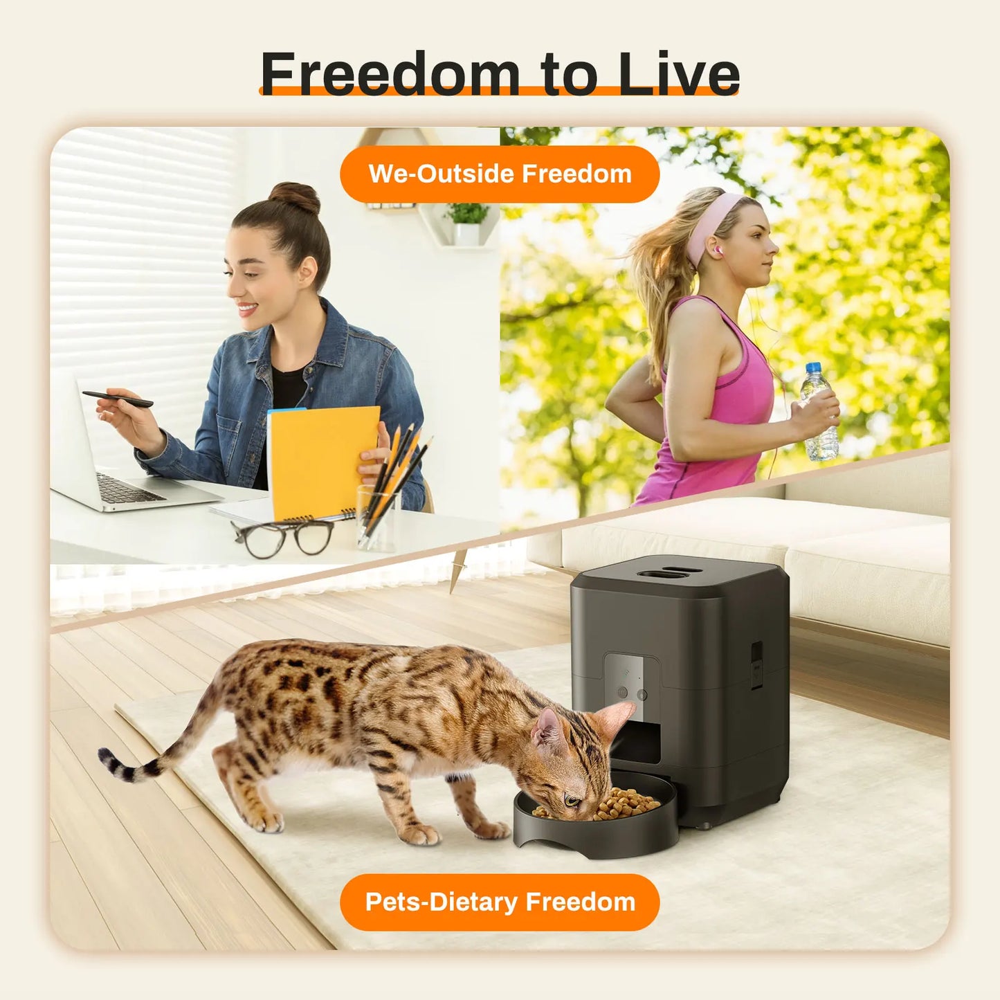 Smart Automatic Pet Feeder with Timed Food Dispenser