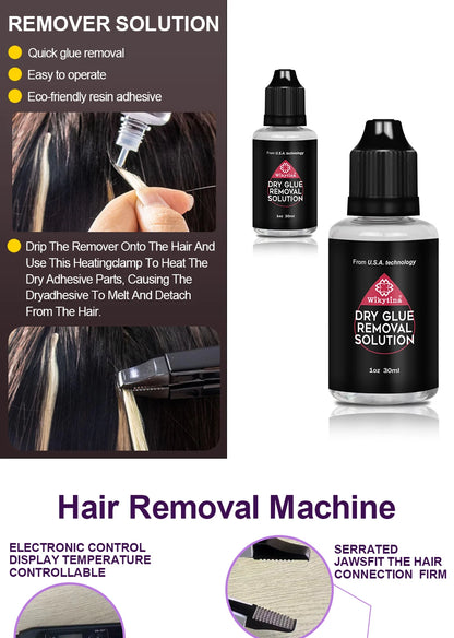 Advanced Hair Extension Tools Kit with UV Glue