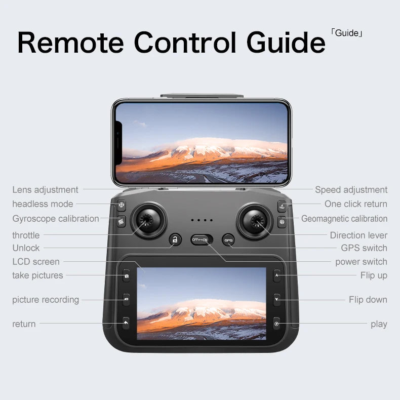 3-Axis Anti-Shake Drone with 4K HD Camera