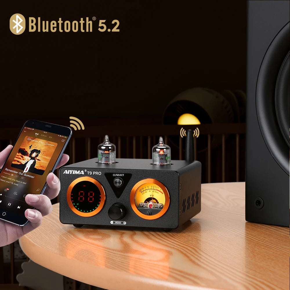 T9 PRO 32V HiFi Bluetooth Tube Amplifier 100W