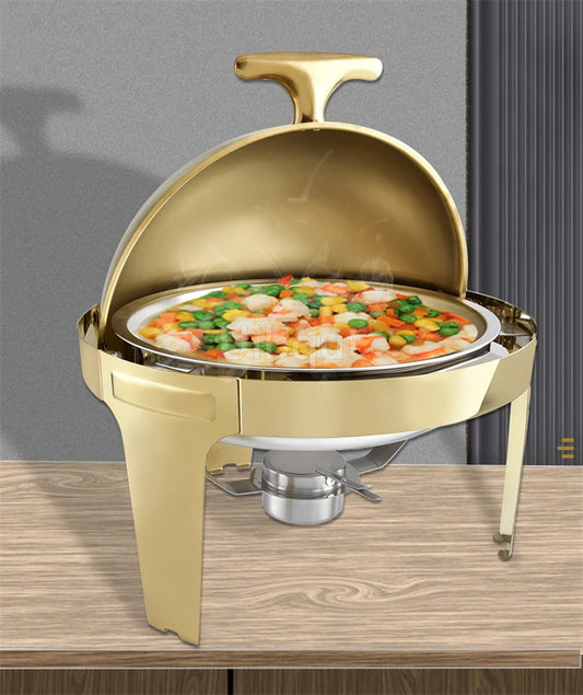6L Visual Flip-Top Buffet Food Warmer