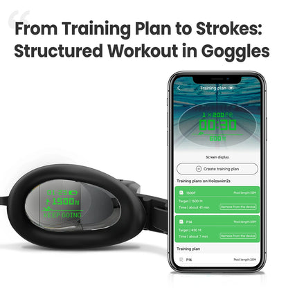 Smart Fitness Swimming Goggles OLED Display