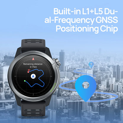 Lilac Fitness Smartwatch with GPS and AMOLED Display