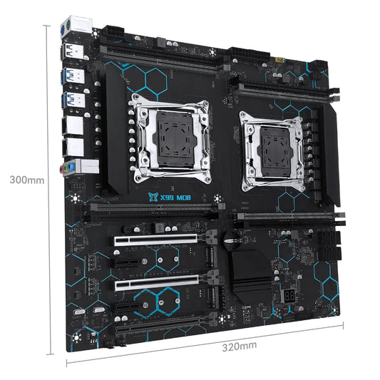 Dual Xeon X99 Motherboard 256GB DDR4 Dual M.2