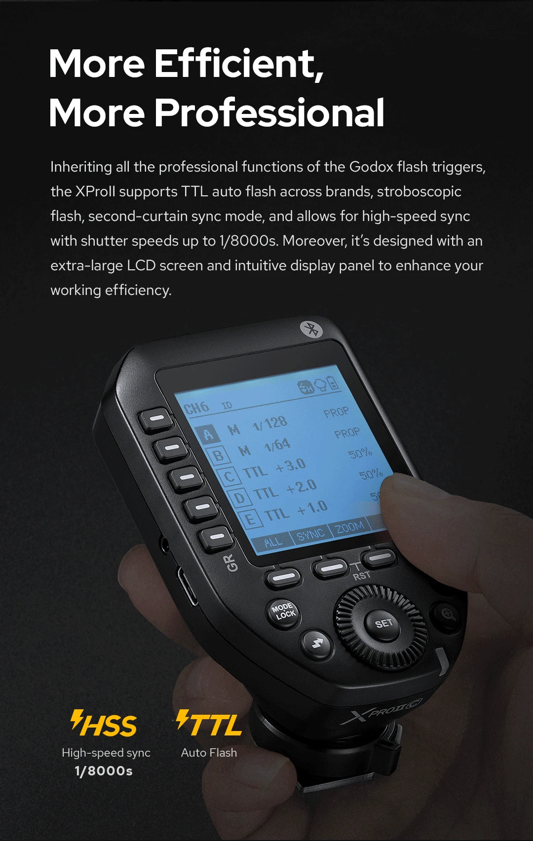 XPROII-N TTL HSS Wireless Flash Trigger Nikon