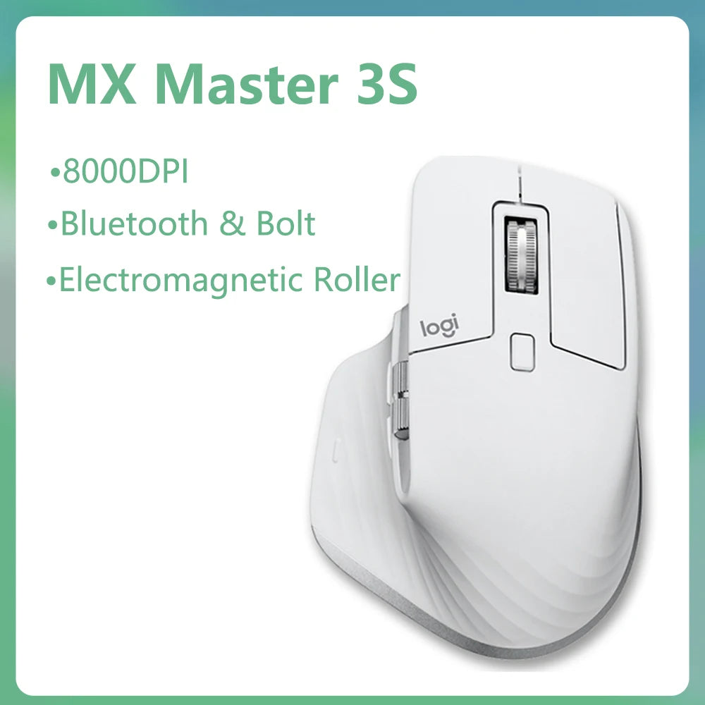 Wireless MX Master 3S Mouse White 8000DPI Office Use