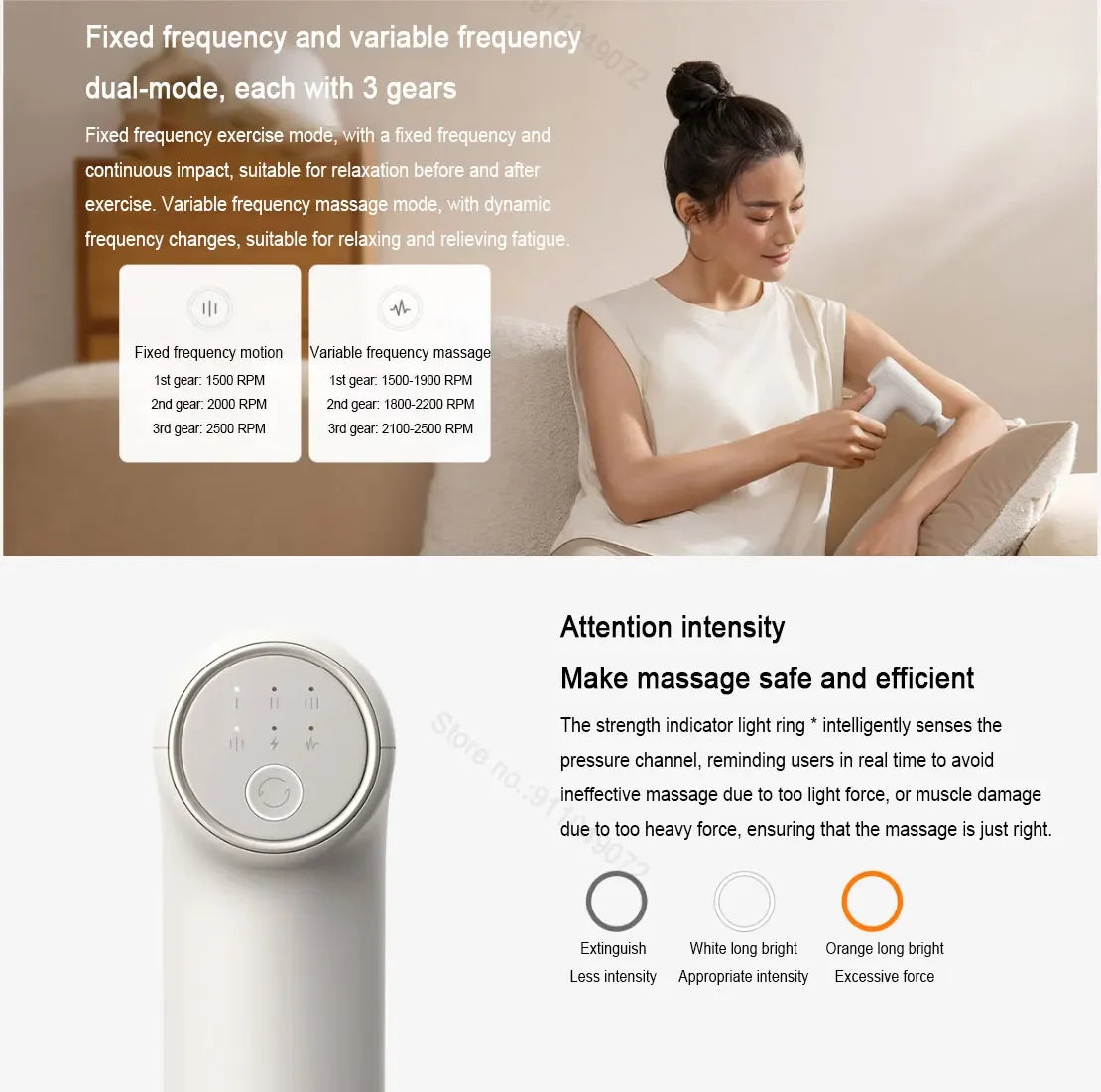 Mini Fascia Massage Gun with 12kg Thrust Power