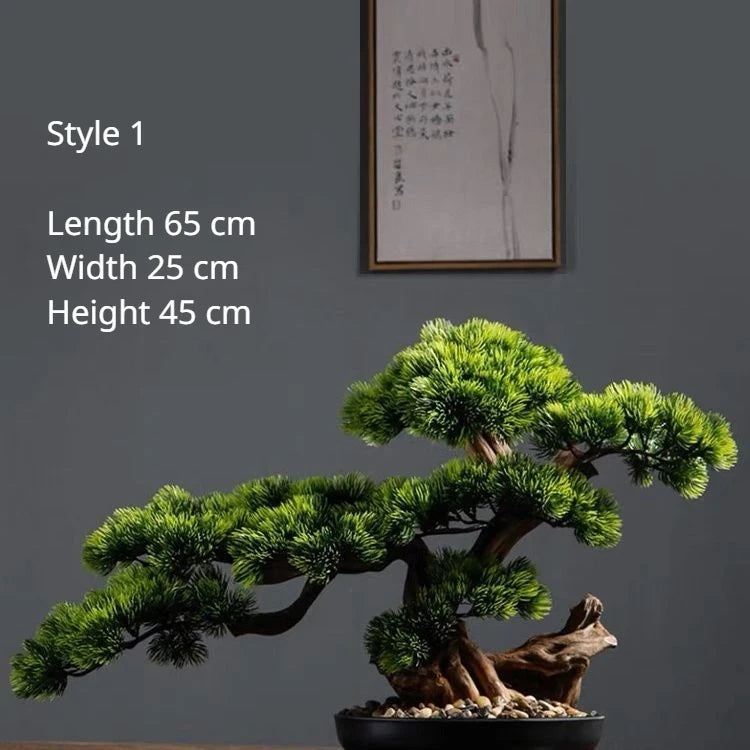 Artificial Pine Bonsai Ornament for Home Desk