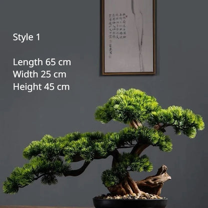 Artificial Pine Bonsai Ornament for Home Desk