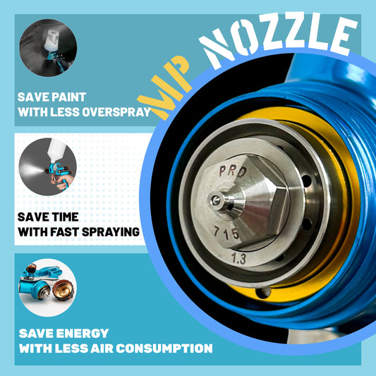 Professional Paint Spray Gun Blue 715 1.4MM 2