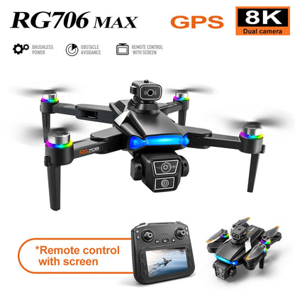 Professional 8K FPV Drone with Brushless Motors and GPS