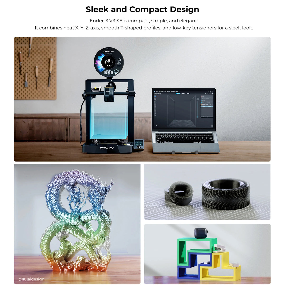 3D Printer with Dual Z-Axis and Touchscreen Control