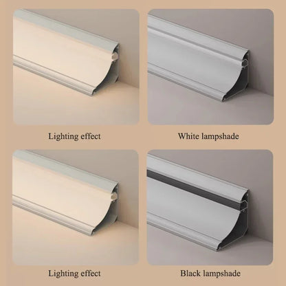 1m Diffuser Black 5 Pack LED Aluminium Channel