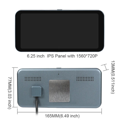 6.25 IPS Touch DVR Right Side Car Camera