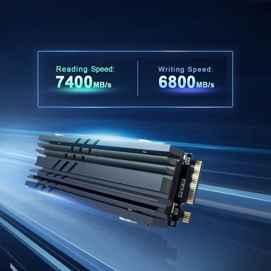 2TB NVMe M2 SSD PCIe 4.0 with 7400Mbps Speed