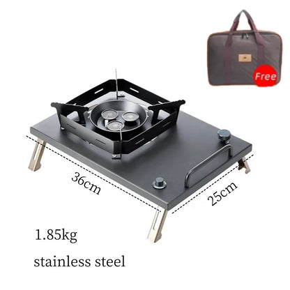 7500W Black Outdoor Camping Gas Stove Portable