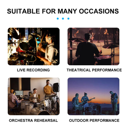 7-Piece Drum Microphone Kit with Carrying Case