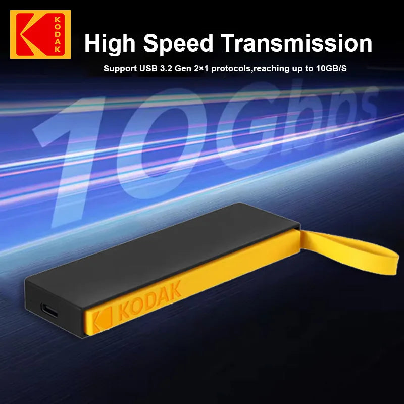 KODAK High-Speed 1TB USB 3.2 Flash SSD Portable Storage