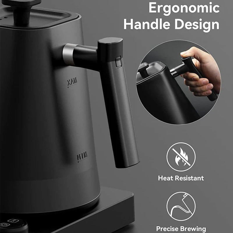 1L Electric Gooseneck Kettle with Temperature Control 1200W