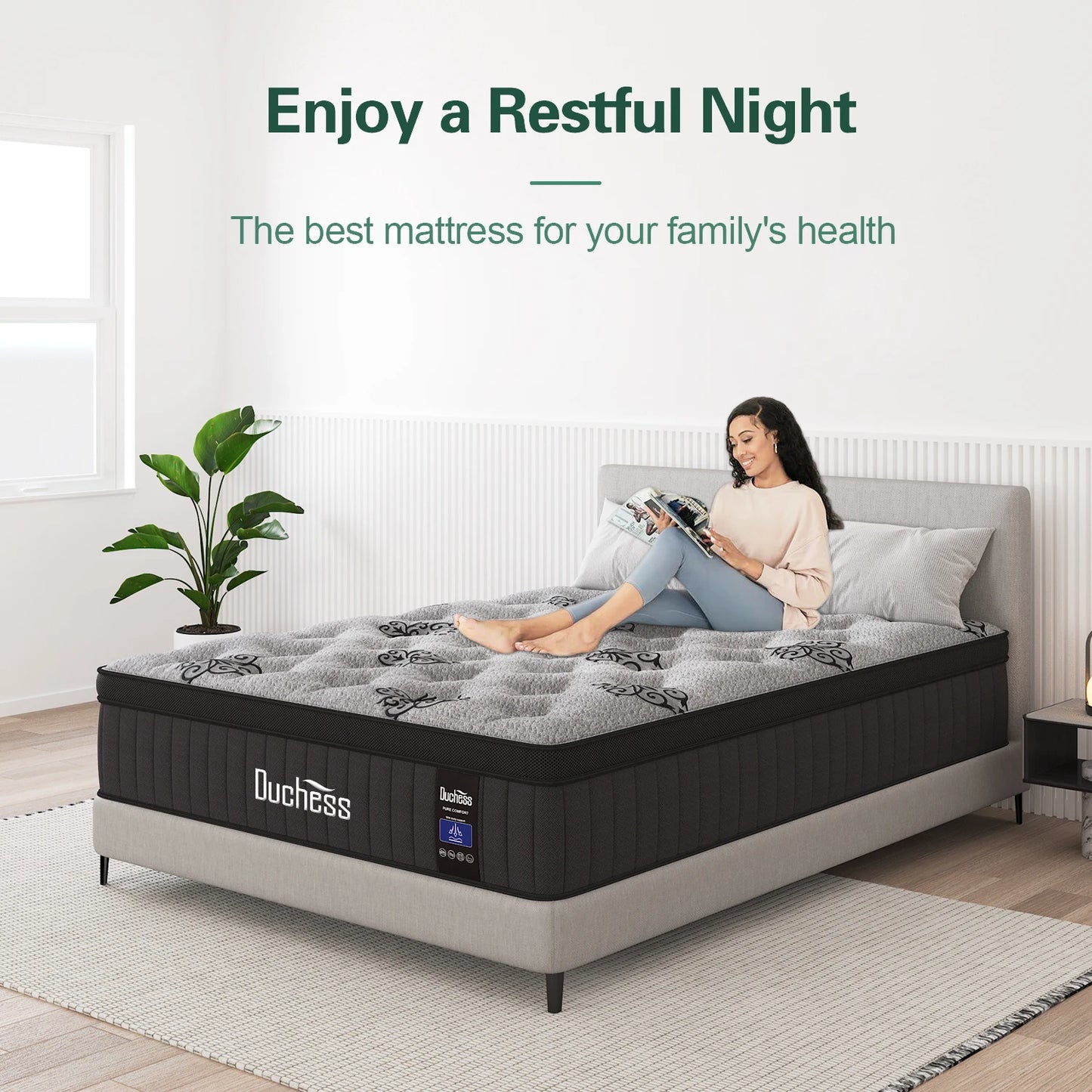 King Euro Top Pocket Spring Mattress 34cm Medium Firm