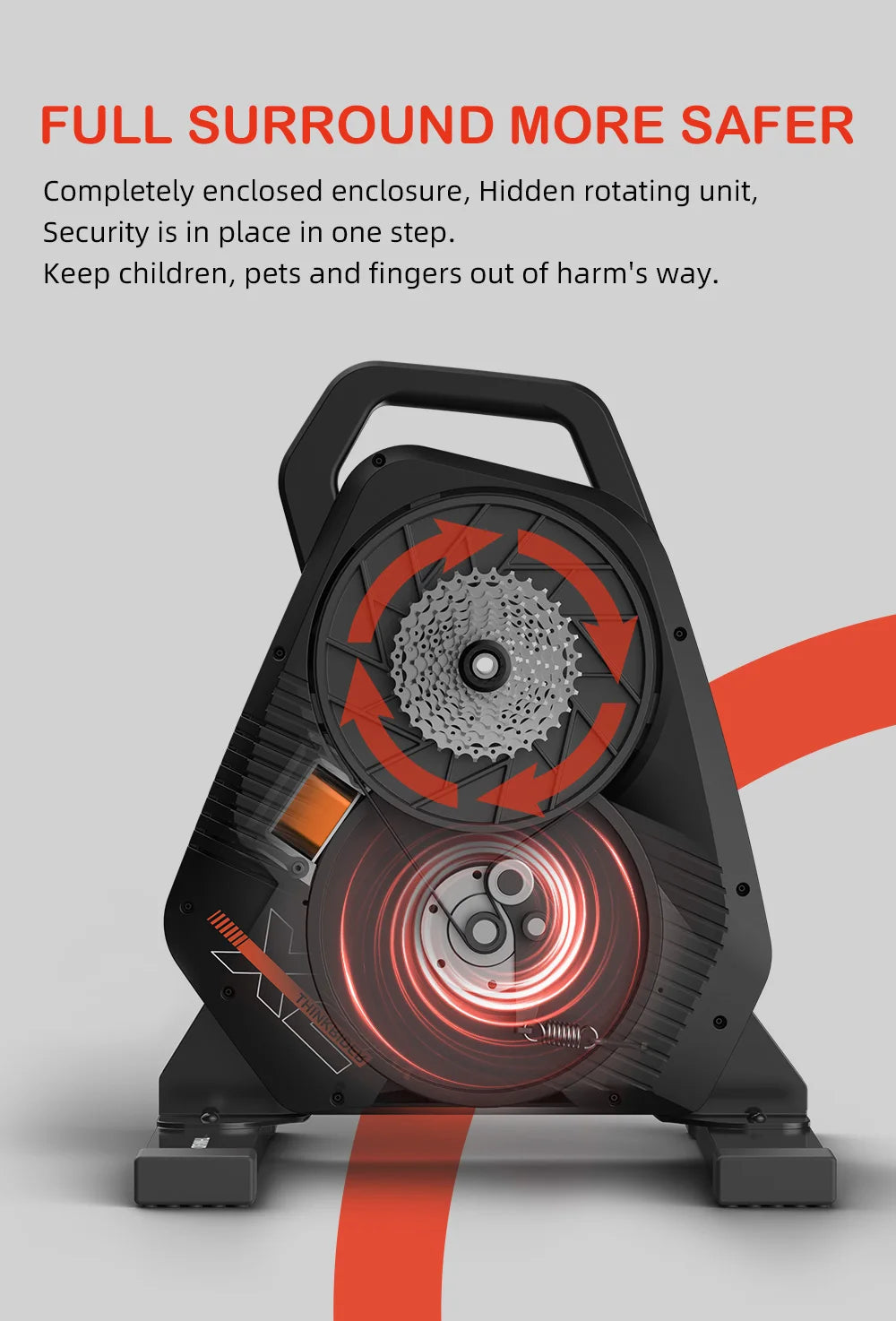 Smart Bike Trainer with Built-in Power Meter for Home