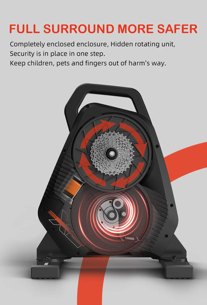 Smart Bike Trainer with Built-in Power Meter for Home