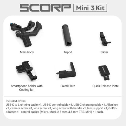 3-Axis AI Gimbal Stabilizer 2kg Payload Smartphone Camera