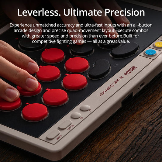 Low-Profile Mechanical Arcade Controller for Switch PC