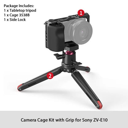 Camera Cage Kit with Grip for Sony ZV-E10