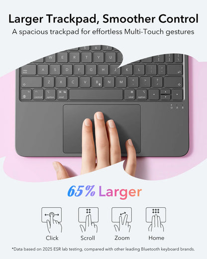 Dark Gray iPad Air 11 Flex Keyboard Cover