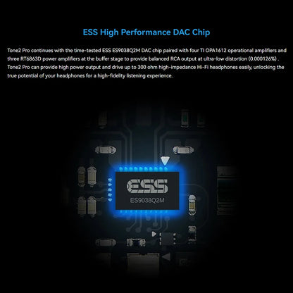 Portable Black Desktop DAC Amplifier with MQA