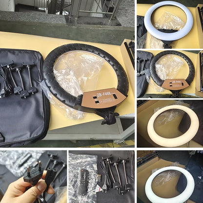 22-Inch LED Ring Light with Adjustable Brightness and Color