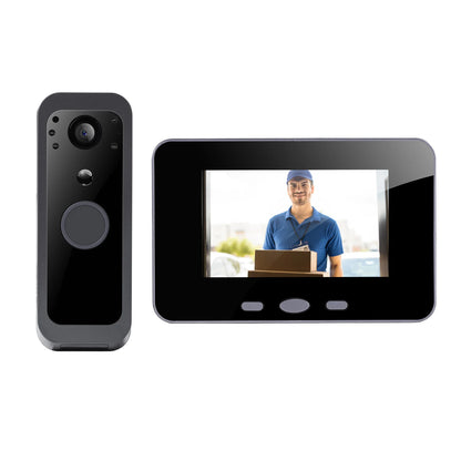 Wireless Video Doorbell with 5" Screen & Two Way Talk
