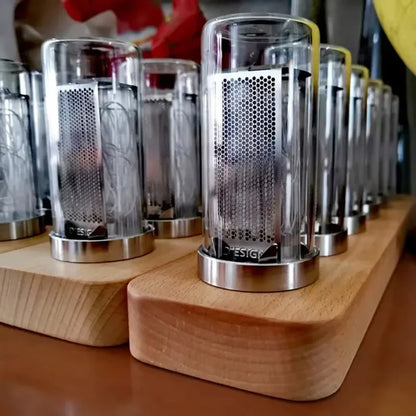 6-Bit Vintage Nixie Tube Clock LED Desktop Display Retro Amber