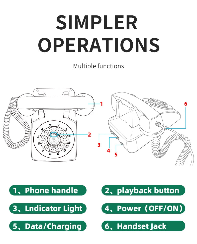 Vintage Wedding Audio Guestbook Telephone