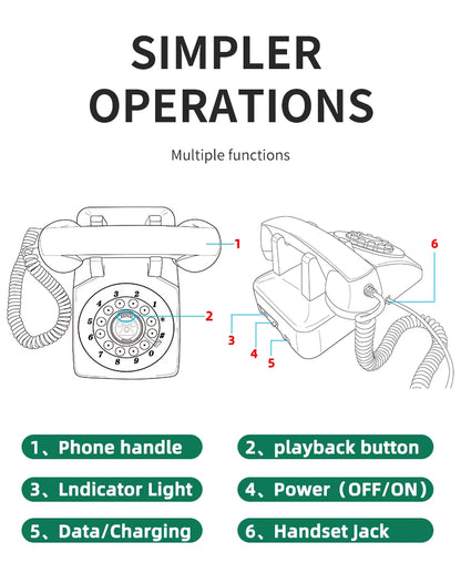 Vintage Wedding Audio Guestbook Telephone