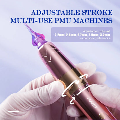 Pink Wireless Permanent Makeup Pen 1 Battery