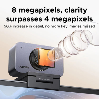 4K Auto Focus Webcam with AI Noise Reduction Microphone