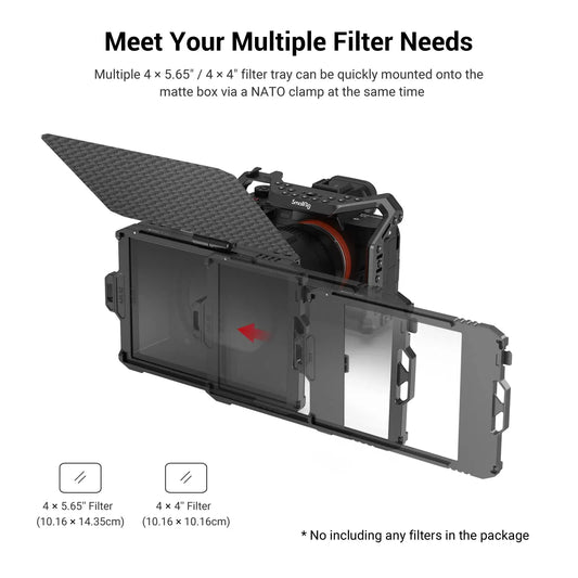 Matte Box Lite and Follow Focus Kit for DSLR Cameras