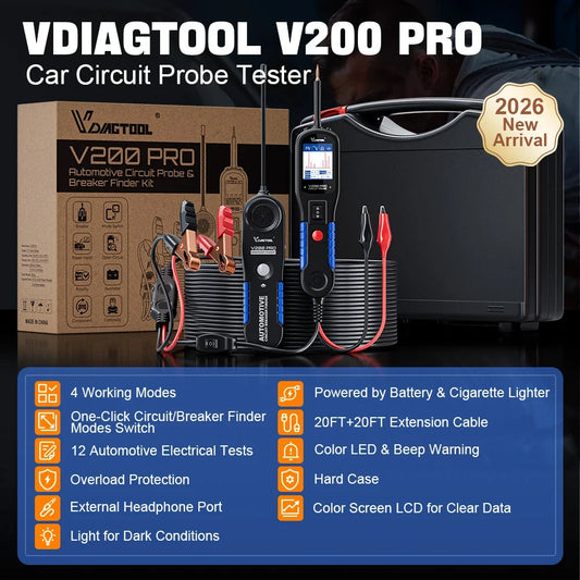 Automotive Circuit Tester with Relay & Fuse Finder V200 PRO