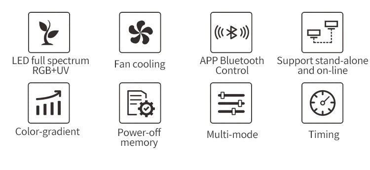 Z250Pro Full Spectrum RGB Aquarium Light with Hoisting Mount